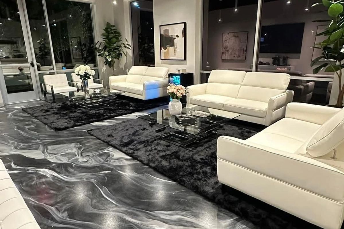 Epoxy floor coating for East Point garages, basements, and shops