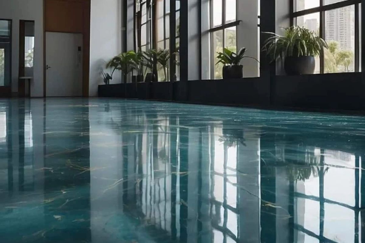 Epoxy floor coating for Lawrenceville garages, basements, and shops
